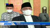 TERAPKAN PROKES, SEKDAKAB KAMPAR LAKSANAKAN SHOLAT IDUL FITRI DIISLAMIC CENTRE BANGKINANG